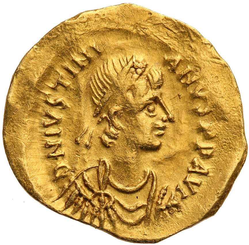 Bizancjum, Justynian I 527-565 Tremissis Konstantynopol